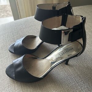 Michael Kors Black Leather Heels